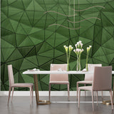 Modern hallway showcasing 3D geometric wall design