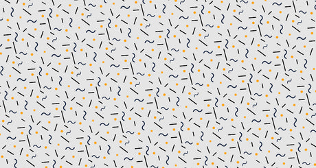 Abstract geometric pattern design file showing flowing lines and dots in navy and gold