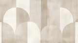 Art deco arch pattern design file showing the full repeating geometric motif in soft beige