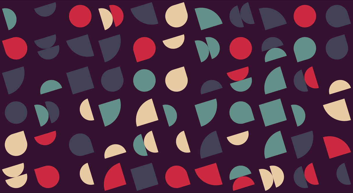Geometric art deco pattern design file showing intricate shapes and color composition