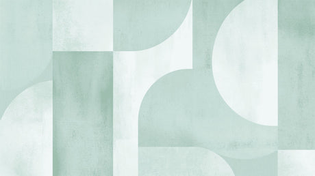 Geometric pattern design file showing art deco inspired curves and lines in sage green