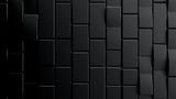 Black 3D geometric pattern design file showing detailed rectangle shapes and shadow effects