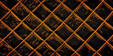 Geometric diamond pattern design file showing intricate black and orange brushstroke details