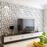 Bold geometric design adding depth to modern living space