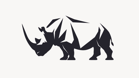 Geometric Black Rhino Wallpaper design file showing clean lines and angular shapes