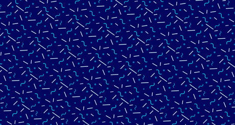 Blue geometric abstract pattern design file showing intricate details and flowing lines