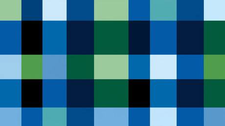 Geometric wallpaper design file showing detailed blue and green grid pattern