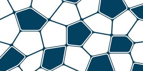 Design file showing blue pentagon pattern geometric wallpaper detail
