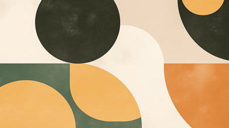 Geometric circle pattern design file showing detailed earth tone circles and curves