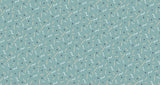 Geometric pattern wallpaper design file featuring playful shapes on sage green background