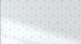 Design file of blue geometric cube pattern wallpaper showing precise line work and pattern details