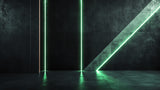 Geometric green light wallpaper design file showing intricate pattern detail