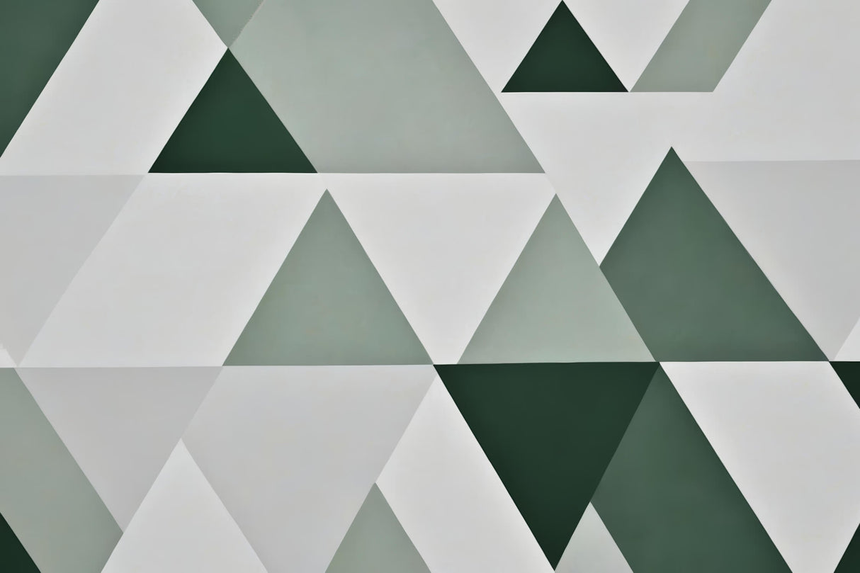 Green triangle geometric wallpaper design file showing precise pattern detail