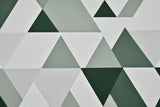 Green triangle geometric wallpaper design file showing precise pattern detail