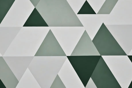 Green triangle geometric wallpaper design file showing precise pattern detail