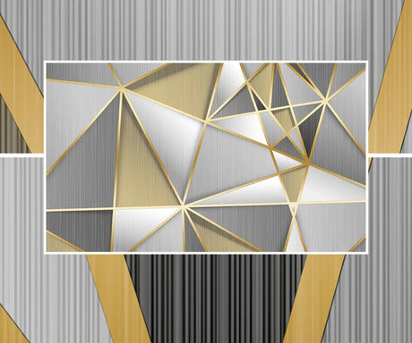 Grey and gold geometric pattern design file showing precise angular details
