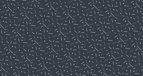 Geometric pattern wallpaper design file showing white lines and dots on charcoal grey background