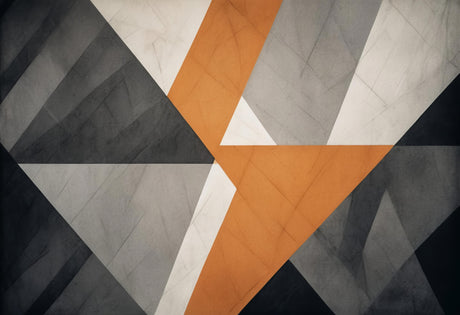 Geometric wallpaper design file showing orange and grey pattern detail