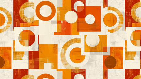 Design file showing detailed orange circular geometric pattern on neutral background