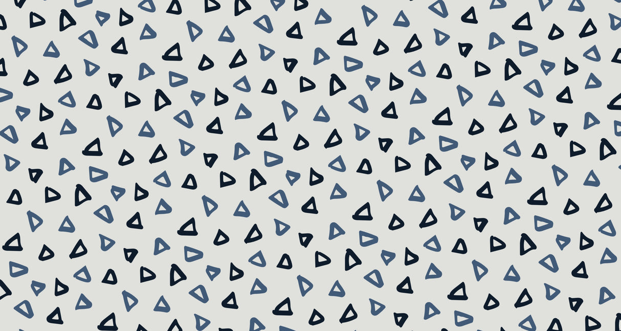 Blue geometric triangle pattern design file showing detailed pattern arrangement