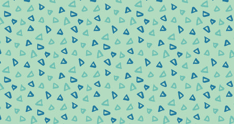 Mint green geometric wallpaper design file showing triangle pattern and color details