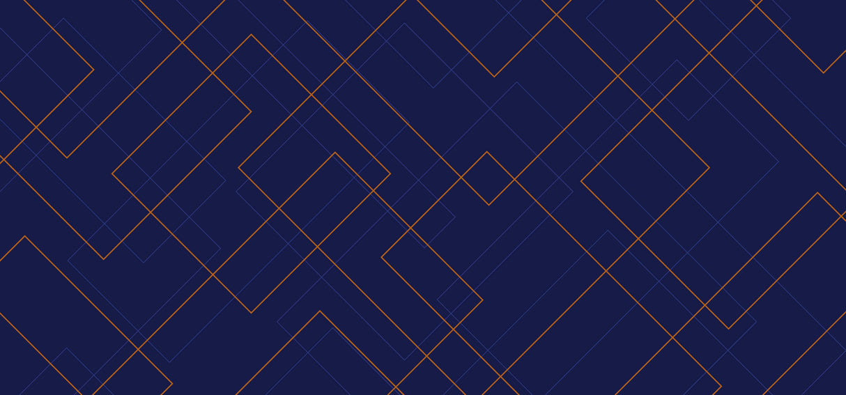 Design file showing intricate navy blue geometric pattern with golden line details