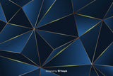 Geometric pattern design file showing detailed navy blue and gold line work