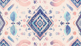 Pastel geometric wallpaper design file showing intricate diamond pattern and bohemian details
