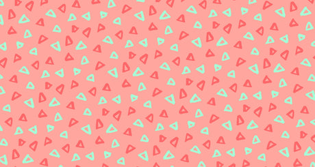 Pink triangle pattern design file showing repeating geometric shapes with mint green accents