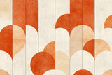 Terracotta geometric arch pattern design file showing detailed texture and color