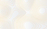 Design file showing intricate white and gold geometric pattern with flowing curves
