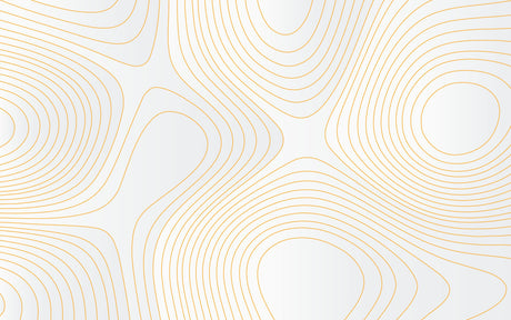 Design file showing intricate white and gold geometric pattern with flowing curves
