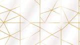 Geometric white and gold wallpaper design file showing intricate linear pattern detail