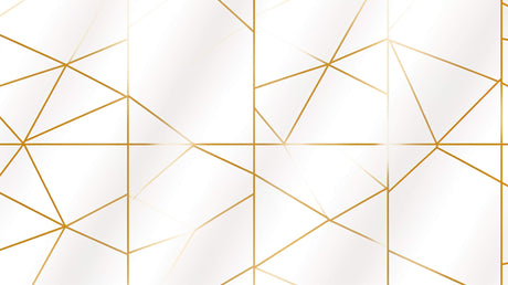 Geometric white and gold wallpaper design file showing intricate linear pattern detail