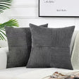 Corduroy Cushion Covers  Ribbed Geometric Pattern - Product detail 4