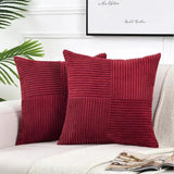 Corduroy Cushion Covers  Ribbed Geometric Pattern - Product detail 12