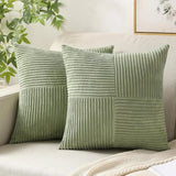 Corduroy Cushion Covers  Ribbed Geometric Pattern - Product detail 7