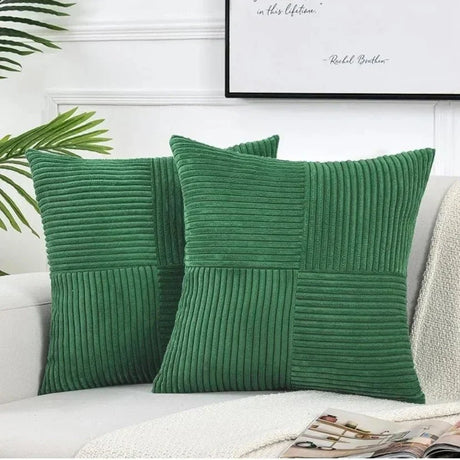 Corduroy Cushion Covers  Ribbed Geometric Pattern - Product detail 8