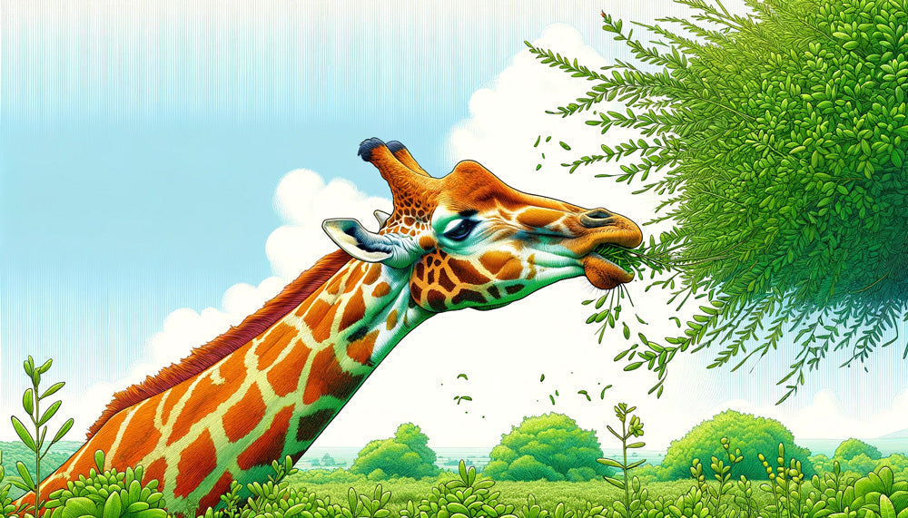 Giraffe safari wallpaper creating a magical atmosphere in a bright nursery with natural light and wooden furniture