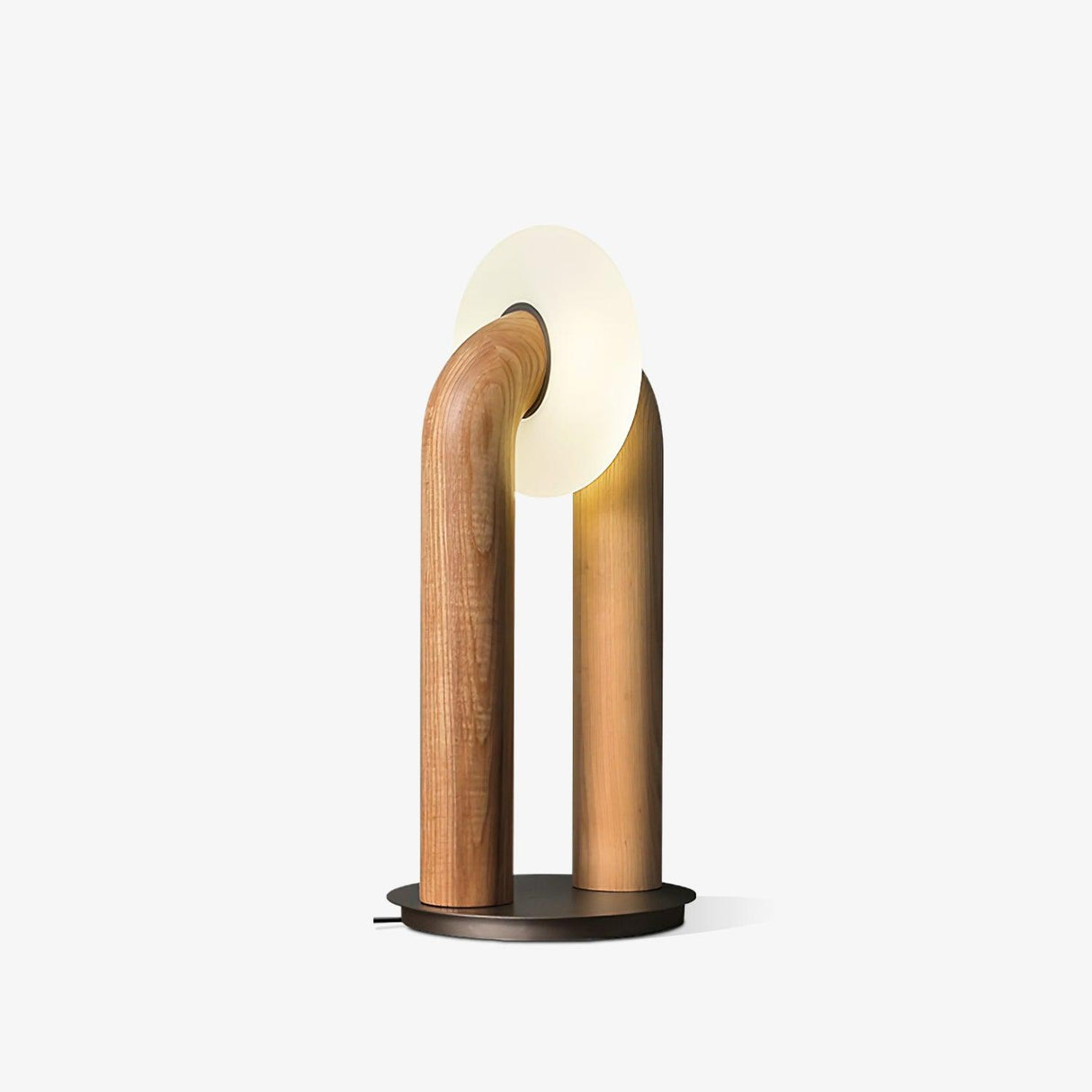 Modern Touch LED Table Lamp  Wood Curved Design - Product detail 9