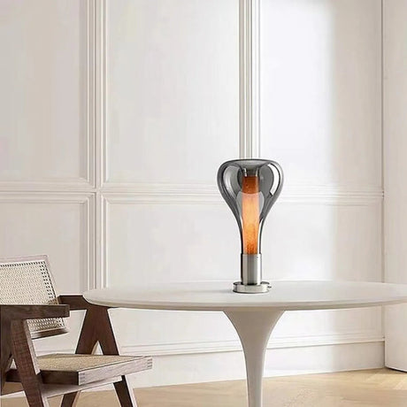 Artistic Glass Table Lamp  Lava Flow Design - Product showcase