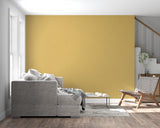 Metallic gold wall mural brightening up a home office space
