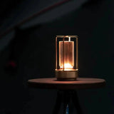 Modern Glass Lantern  Brass Frame with Touch Control - Product detail 6