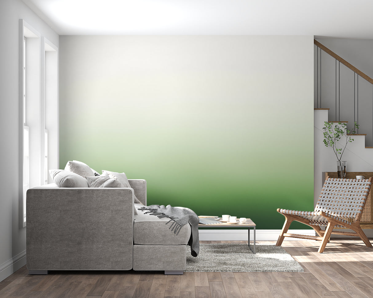 Modern gradient wallpaper transforming a contemporary bedroom setting