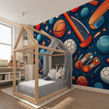 Street art mural adding pop to creative studio space
