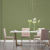 Modern green wall covering in contemporary home office space