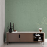 Modern Green Wallpaper creating calm home office atmosphere