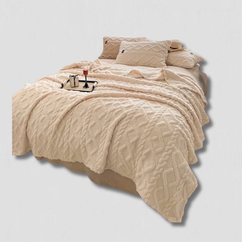 Quilted Taffeta Bedspread  Diamond Pattern All-Season Cover - Product showcase