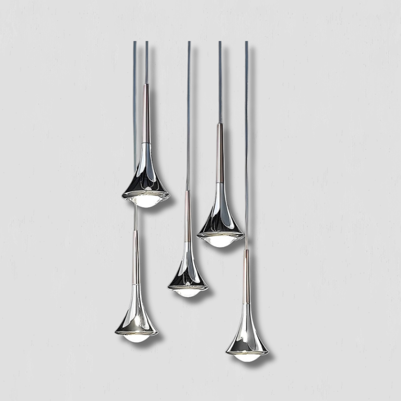 Modern LED Pendant Light  Water Drop Glass Design - Product showcase