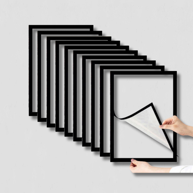 Magnetic Photo Frames  A4 Size Wall Display Set - Product showcase